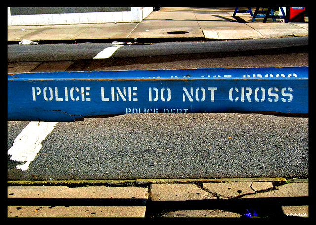 Do not cross!