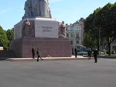 Changing the guard at Freedom Monument