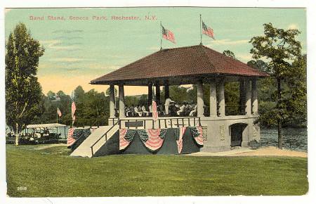 Seneca Park, Band Stand, Rochester, New York, 1912