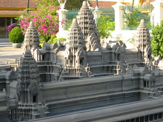 Model of Angkor Wat, Silver Pagoda, Phnom Penh