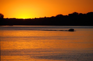 Afterglow on the Ohio River