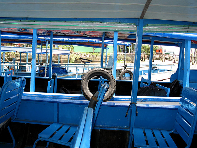 Tourist boats,more than blue.