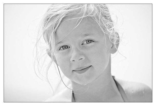 Girl portrait in the sun