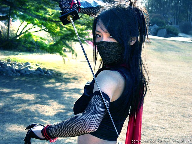 girl, cosplay, ninja.