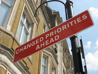 Changed Priorities Ahead sign | by R/DV/RS