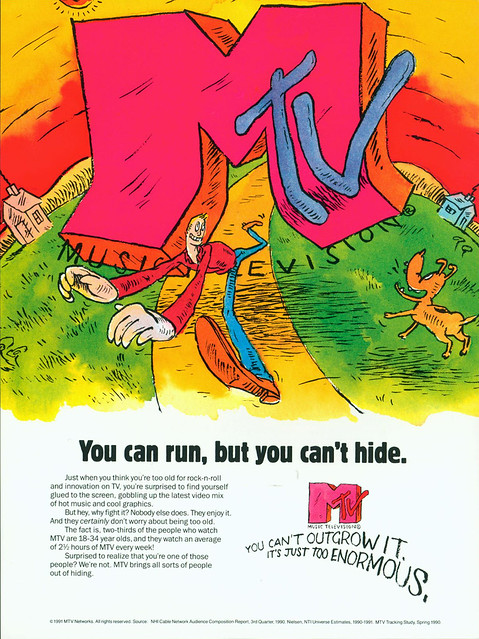 MTV Trade ad for advertising 1991