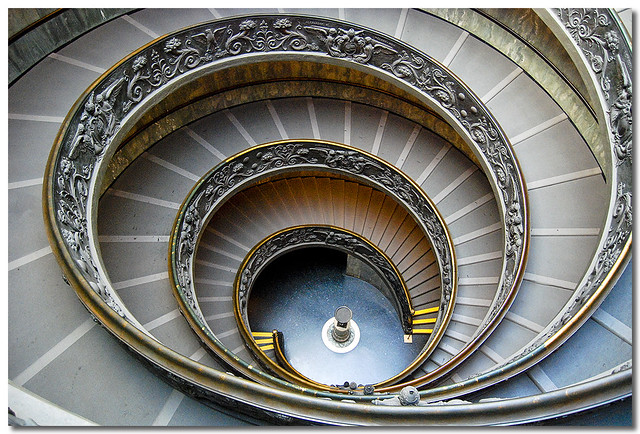 Rome, Vatican Museum, stairway