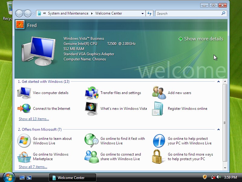 Windows Vista Installation Screenshots