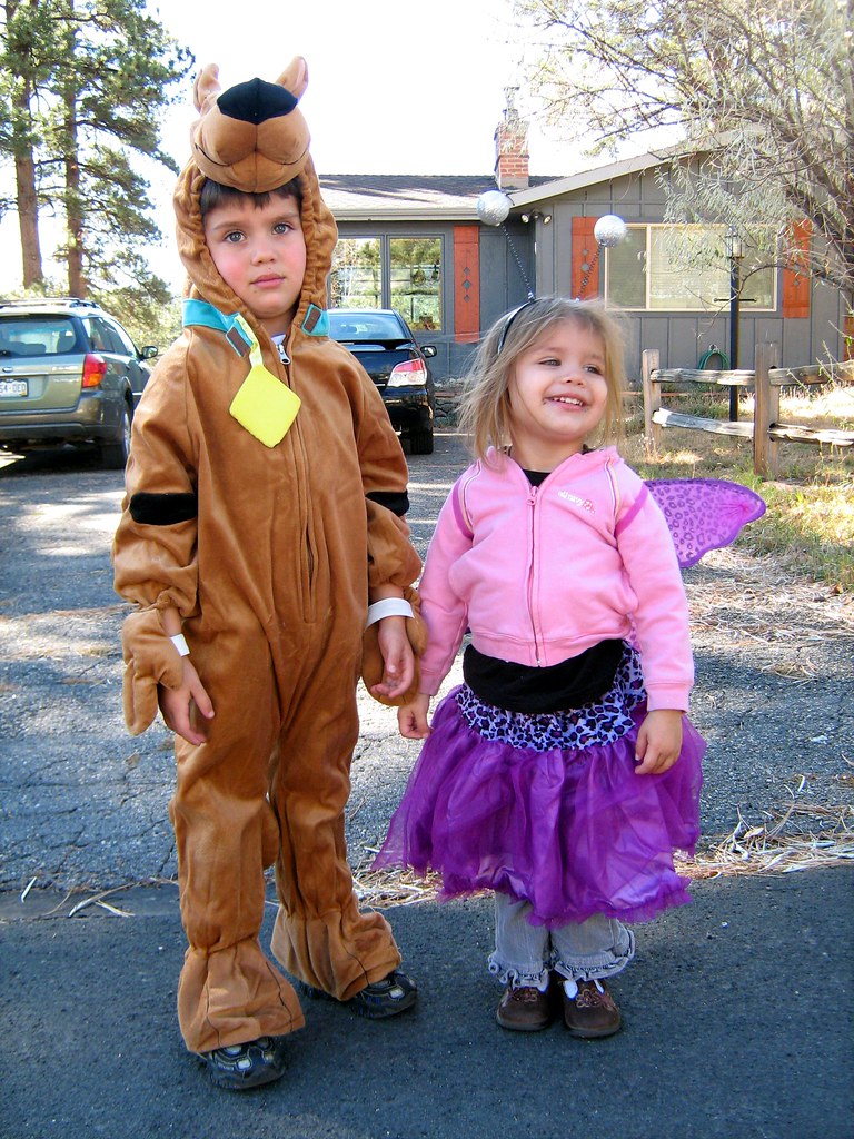 Scooby-Doo and butterfly girl | On the Friday before Hallowe… | Flickr