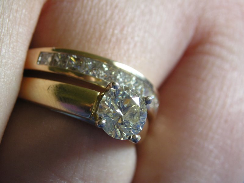Sarah's Wedding Band and Engagement Ring