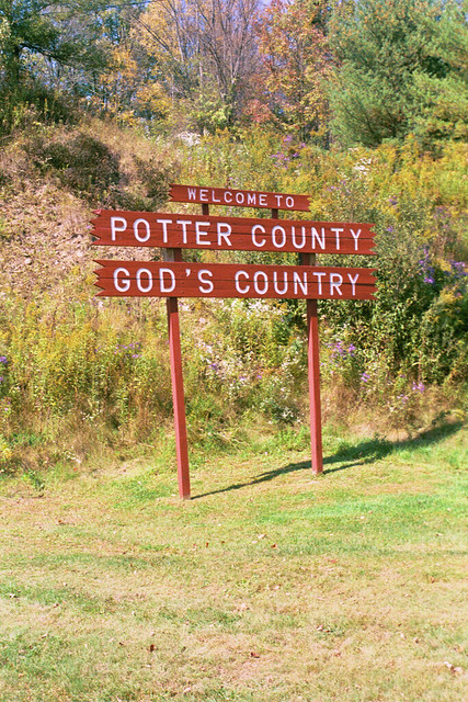 Potter county sign