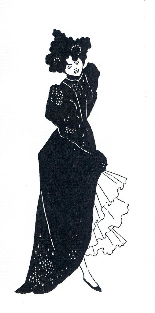 Aubrey Beardsley, Vignette of a lady of fashion | From Bon-M… | Flickr