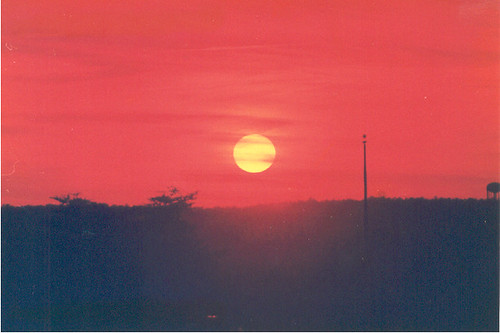 BURNING SKY! by mrprbrown, A Georgia Sunset With A Red Filter