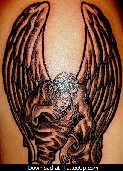 Pin by Ben on Tattoos  Arm tattoos for guys Angel tattoo men Half sleeve  tattoo
