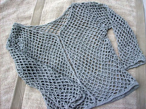 light grey cotton cardigan | by kokkole