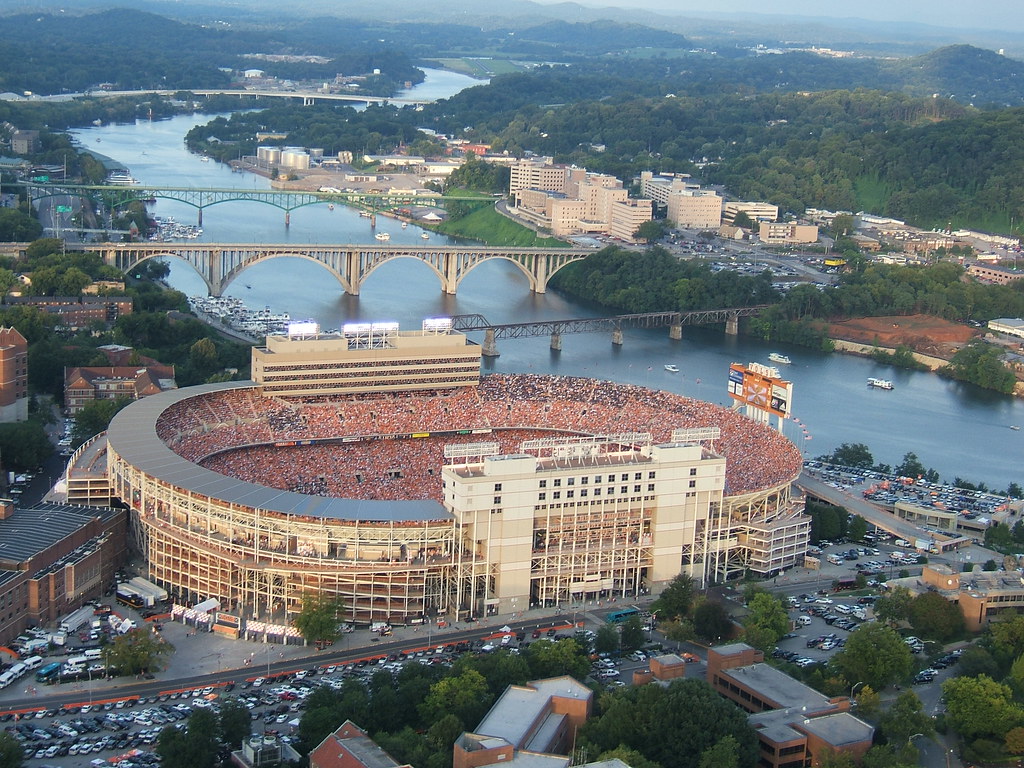 Game Day: Neyland Stadium Aerial View