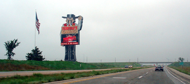Big Casino Sign in Osceola, 6 Sept 2007