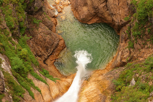Waterfall beneath the 