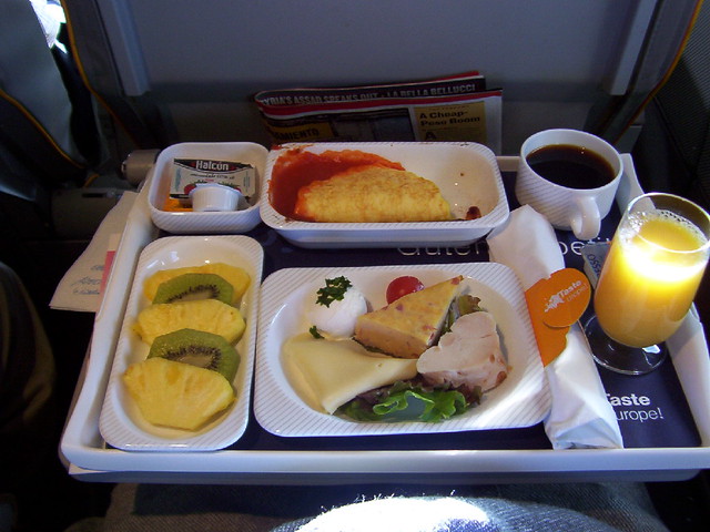 Lufthansa German Airlines Breakfast
