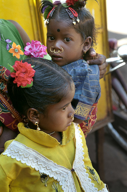 INDIA | 3 nose rings for each girl Orissa India | Boaz | Flickr