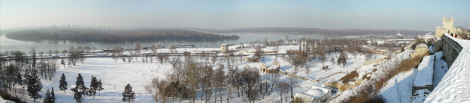 Belgrade, Winter Panorama at Dusk
