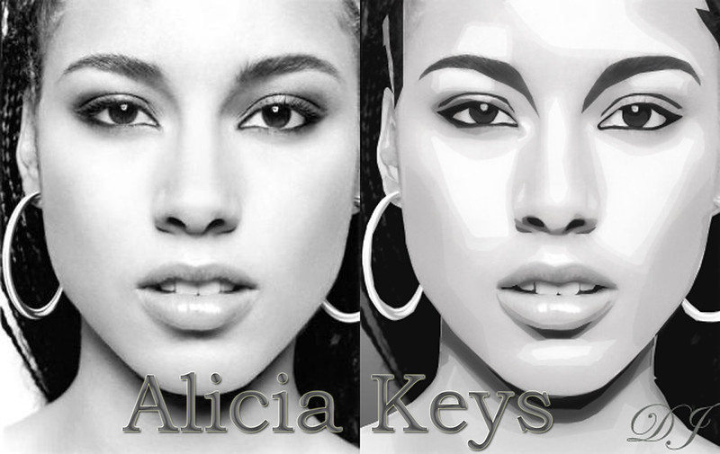 Alicia Keys Real Picture With Mine