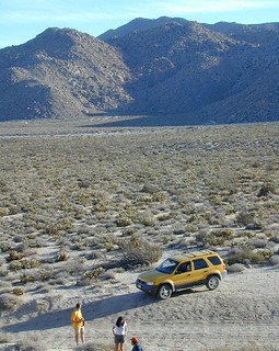 SUV Exploring in Desert