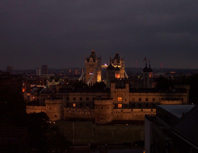 White Tower of London - night