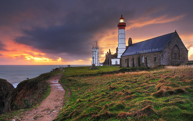 Brittany, France | Sunset On the Lighthouse of the End of The World III HDR | davidgiralphoto.com