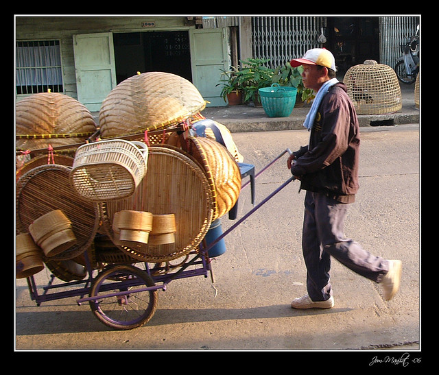 Street vendor in Nong Khai