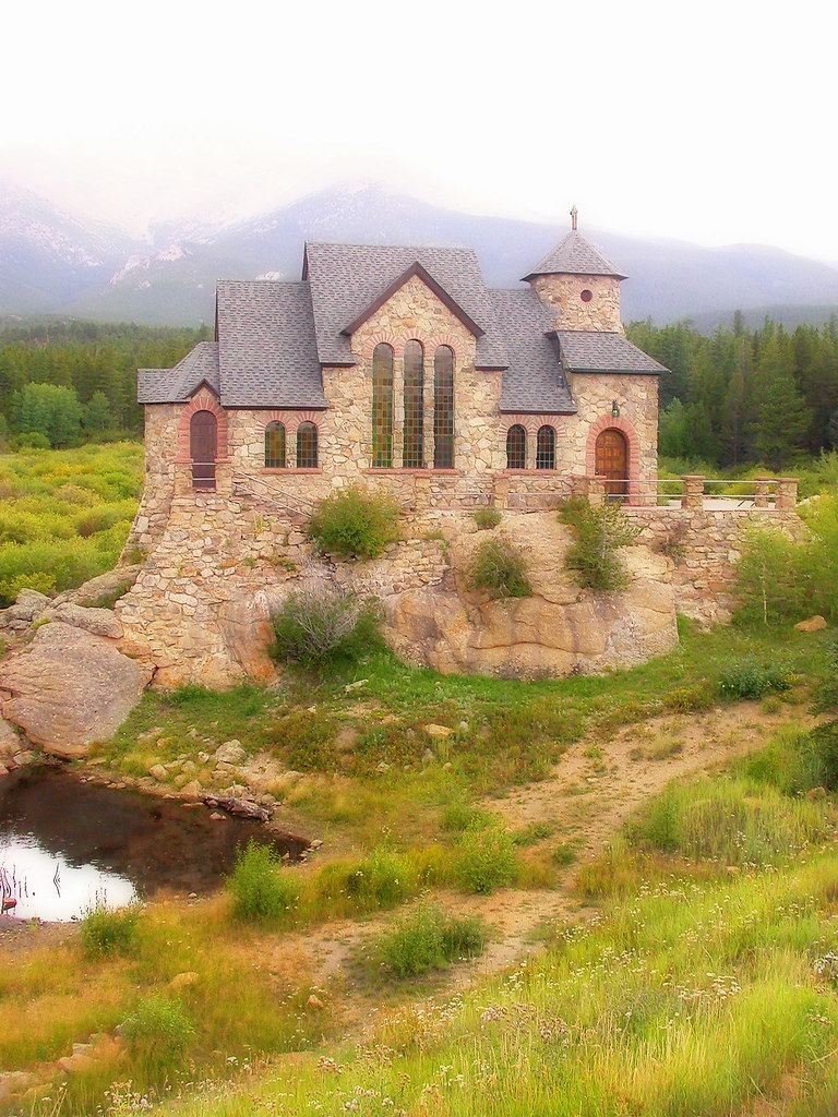 The Chapel on the Rock in the Mist by Fort Photo