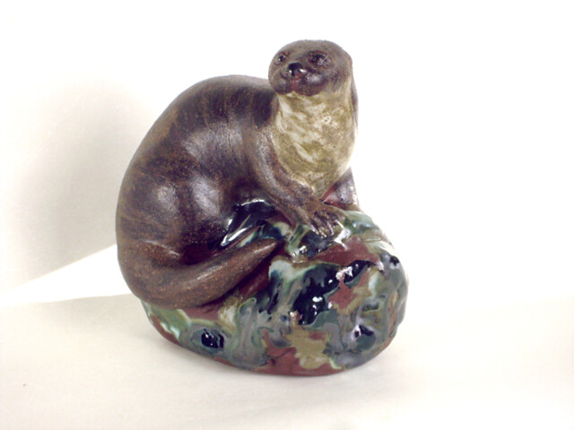 Pottery River Otter Figurine | The ceramic River Otter on A … | Flickr