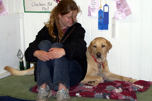 4-H dog and owner