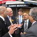 Ming, Nigel Bakhai and Nick Clegg in Southall<br /><a href='http://www.flickr.com/photos/mingcampbell/776346817'>See original image on Flickr</a>