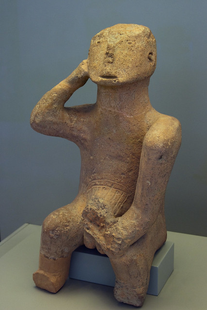 The Thinker (4500 - 3300 B.C.), National Archaeological Museum, Athens, Greece