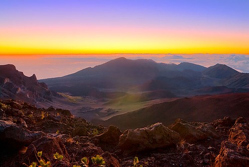 Haleakala Crater - Before the Sunrise by Oldvidhead