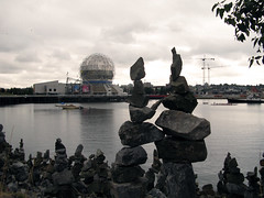 Science World and inuksuit
