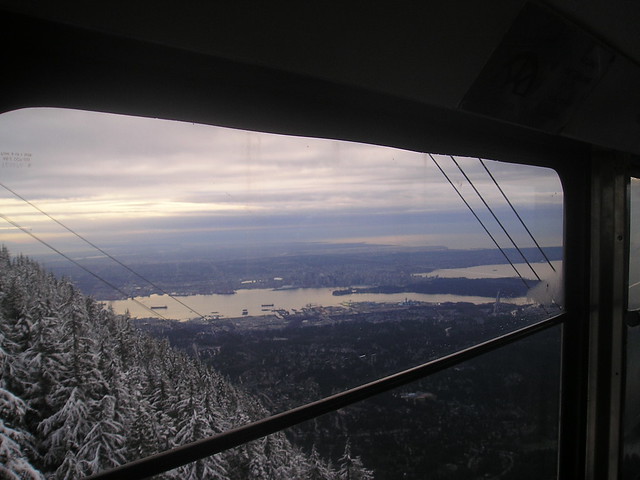 View From the Grouse Mountain SkyRide Gondola