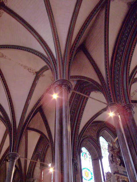 Salisbury Cathedral - Transept ceiling detail (Wow!)