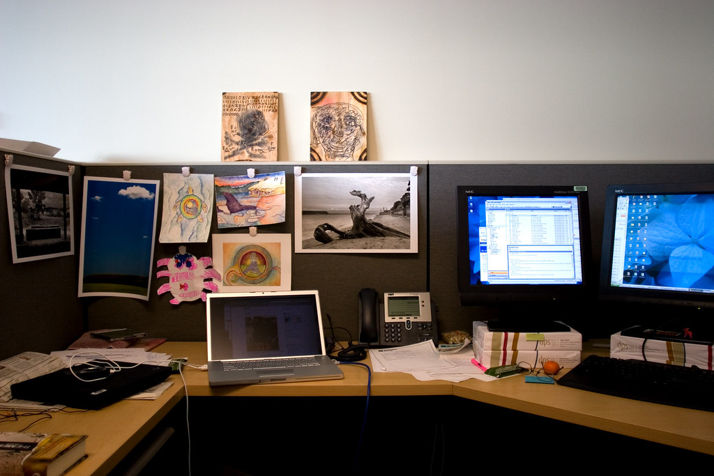 art and work | My work station. Dominated by non work stuff.… | Flickr