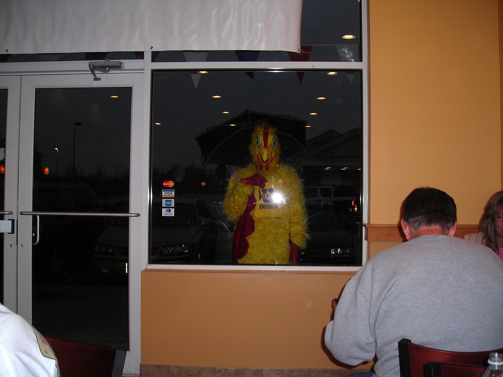 My chicken stalker. (at East Cafe in Dunkirk) | This person … | Flickr