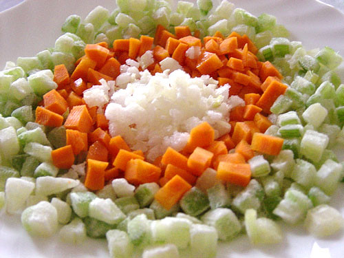cooking vegetables freezer mirepoix soffritto