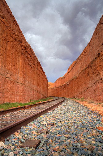 red sky nature beauty ilovenature outdoors utah sandstone rocks day cloudy traintracks canyon manmade moab hdr edit photomatix supershot tonemapping tthdr subtlehdr sipbotbfs