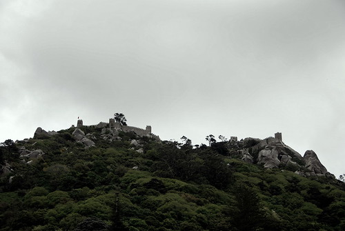 travel vacation sky mountain green castle portugal rock dark war europe citadel sintra gray unesco worldheritagesite moors 2007