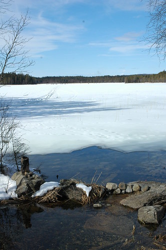 winter lake snow drafsjön