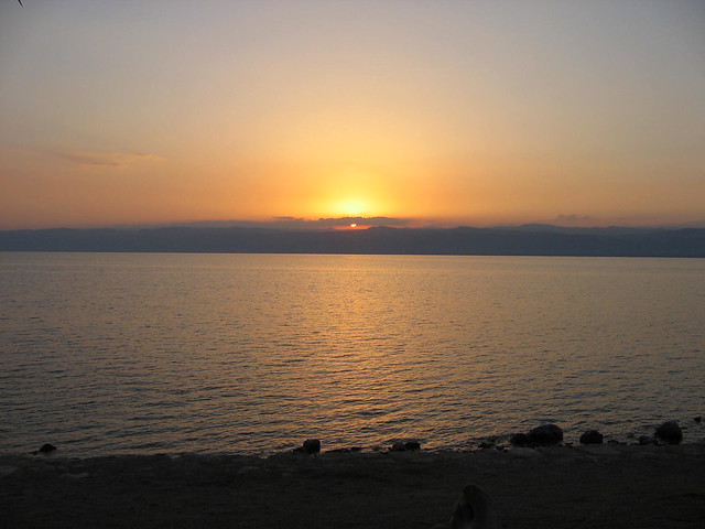 Sunset over the Dead Sea