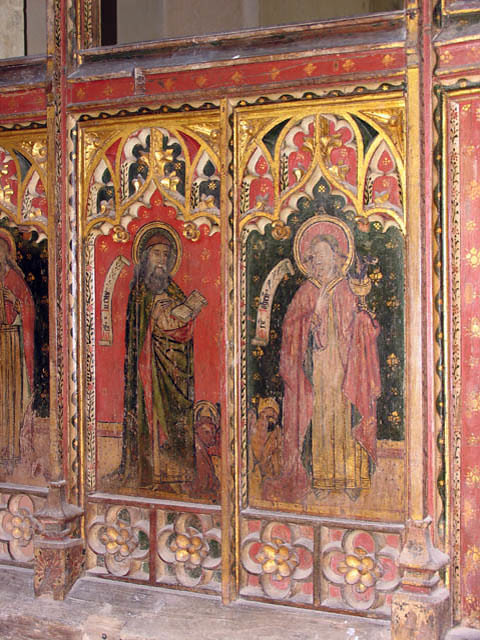 St Mary, East Ruston, Norfolk - Screen detail