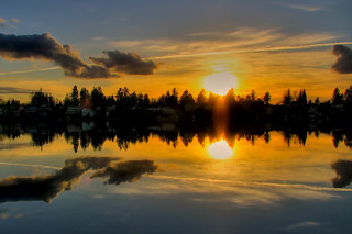 Lake Meridian Sunset HDR