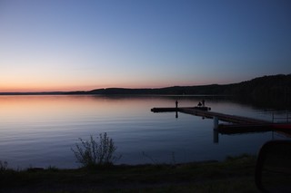 Sunset at Charlie Lake