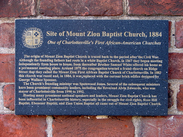 Mount Zion plaque